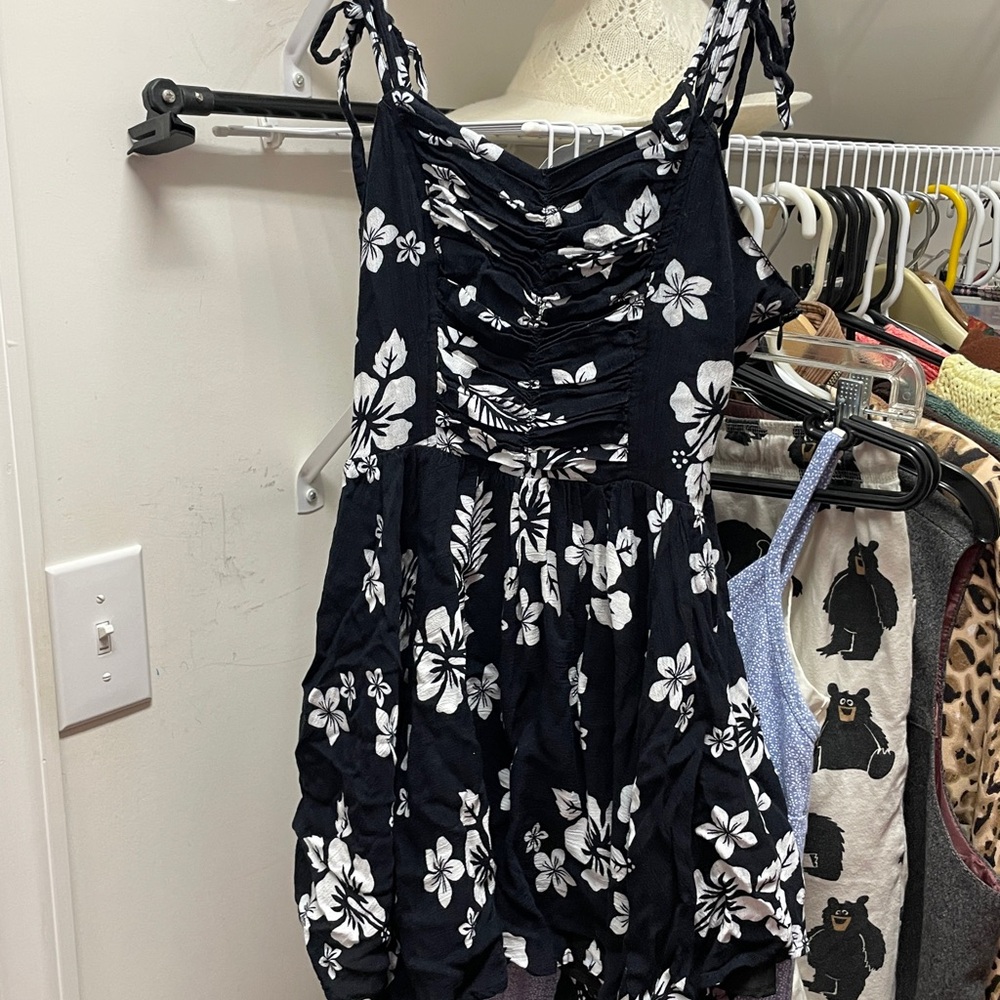 Urban Outfitters Black and White Floral Dress